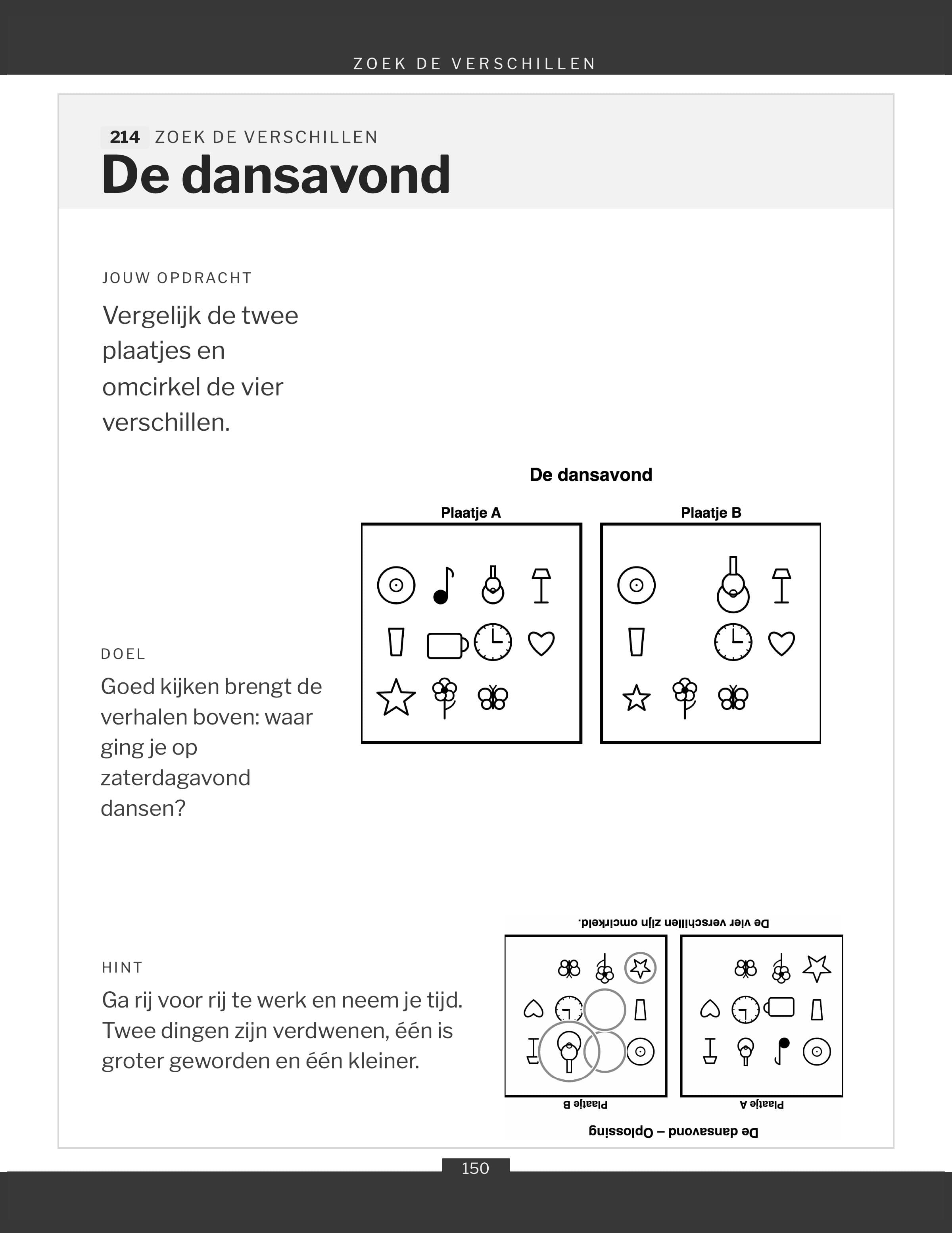 Een spel Zoek de verschillen: twee afbeeldingen om te vergelijken